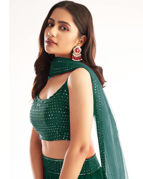 Buy Green Lehenga Choli Sets for Women by Fabpixel Online