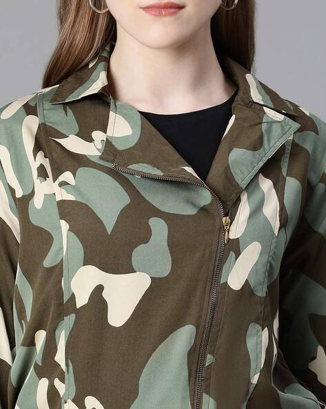 Military Jacket Womens Camo Bomber Jacket Camouflage Army Bomber