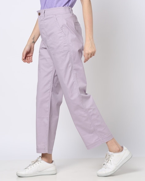 Buy Purple Trousers & Pants for Women by GAP Online