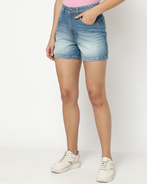 Buy ladies denim shorts women jeans womens short pants plus size women  jeans shorts blue jean denim shorts size 20W Online at desertcartINDIA