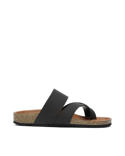 Kosher Men Toe-Ring Slip-On Sandals