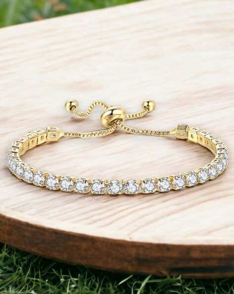 1 Gram Gold Plated With Diamond Cool Design Bracelet For Ladies - Style  A204 – Soni Fashion®
