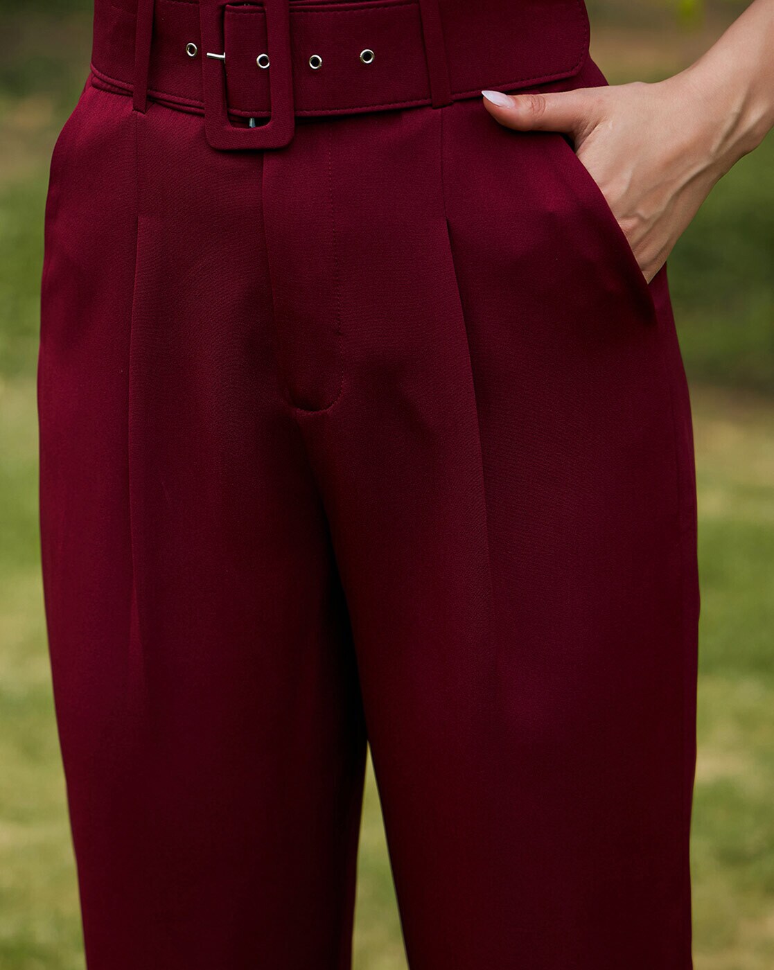 Dixie Shop Online Solid-colour faux leather straight-leg trousers with  pockets Sito Ufficiale