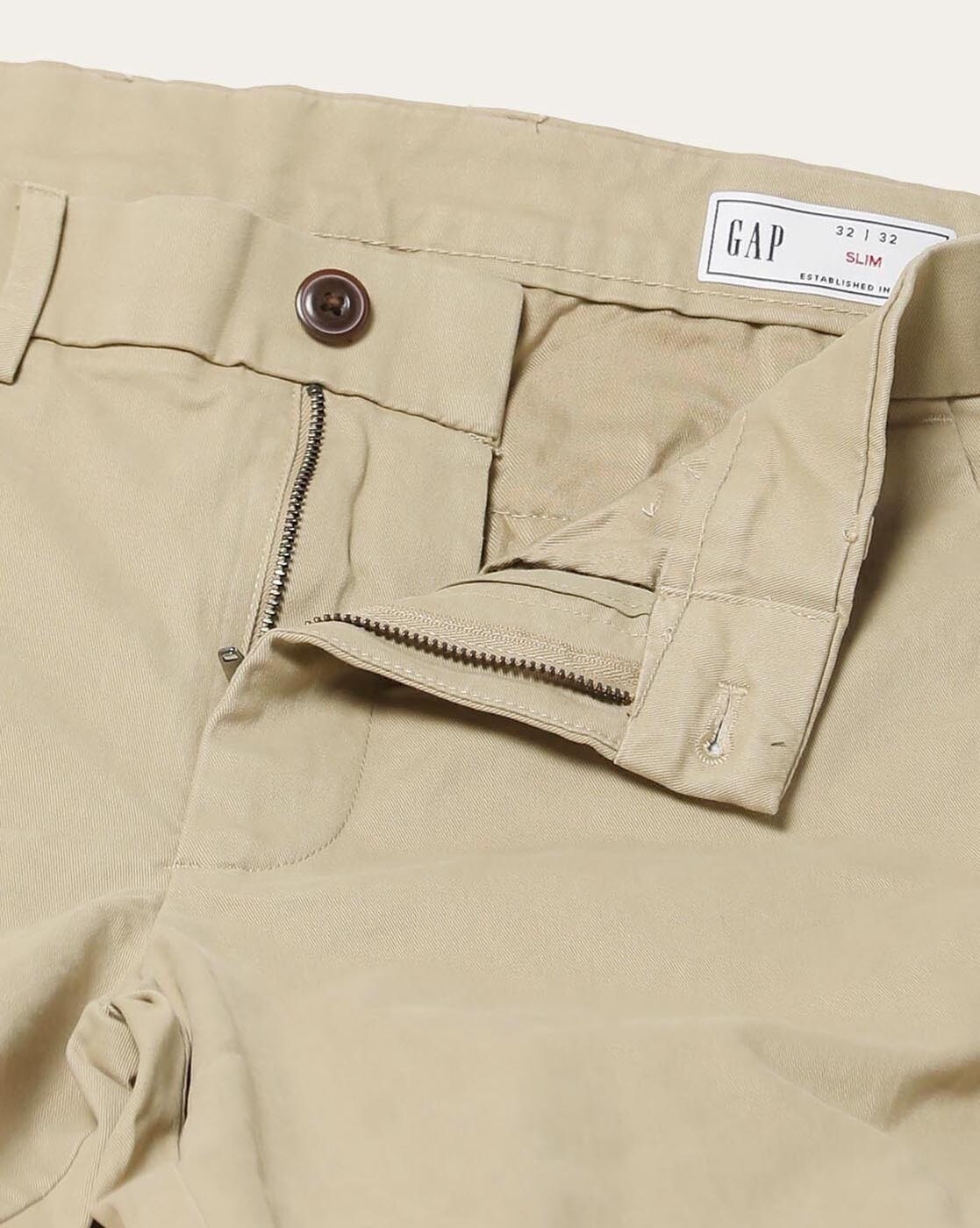 Gap Chino, lived-in slim cream caramel