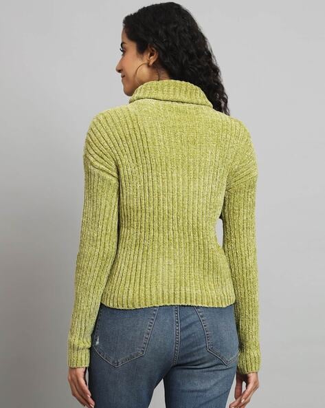 Buy Green Sweaters & Cardigans for Women by Broowl Online