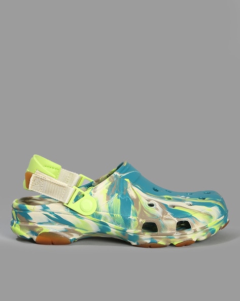 Men All Terrain Marbled Printed Slingback Clogs