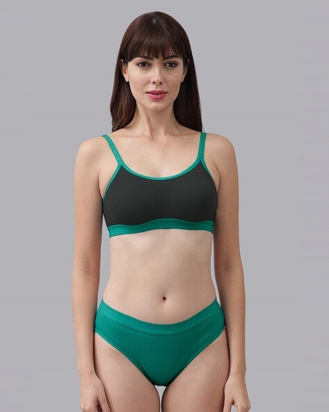 Buy Green Lingerie Sets for Women by BEACH CURVE Online