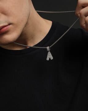 french accent Men Silver-Plated Chain with Pendant-picture-29