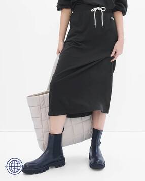 gap A-Line Skirt with Drawstring Waist-picture-40