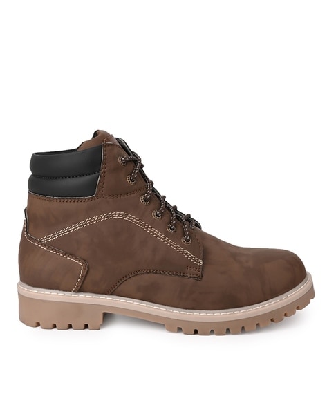 Mens brown cheap leather timberland boots