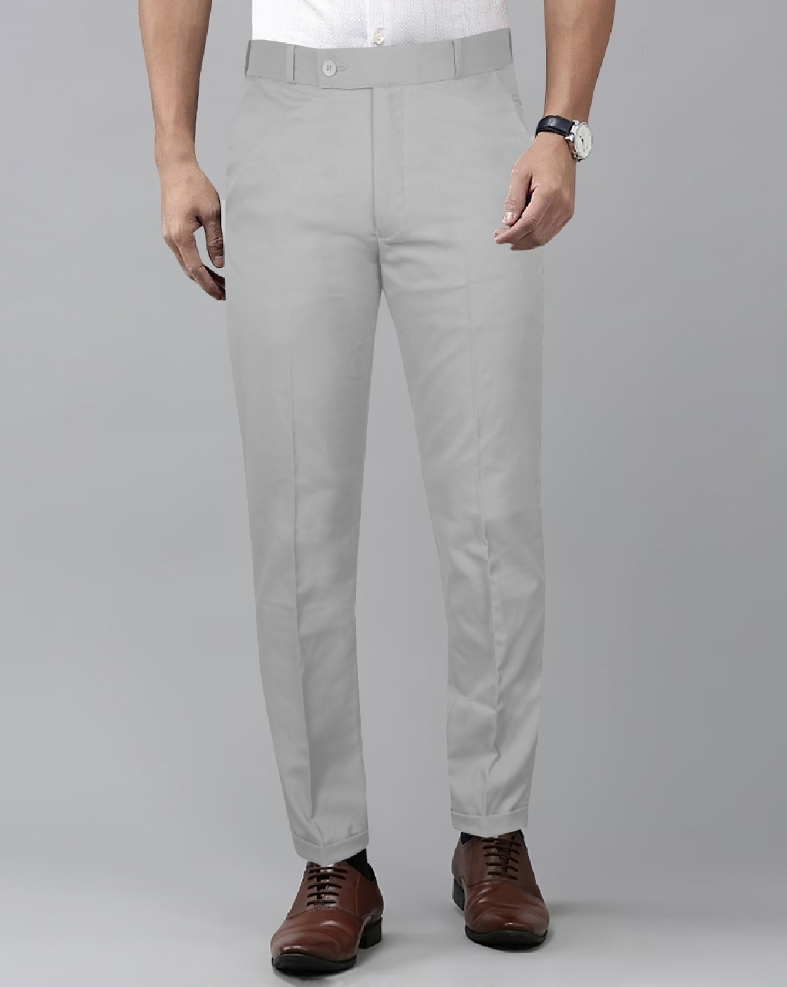 Buy Arrow Twill Formal Trousers - NNNOW.com