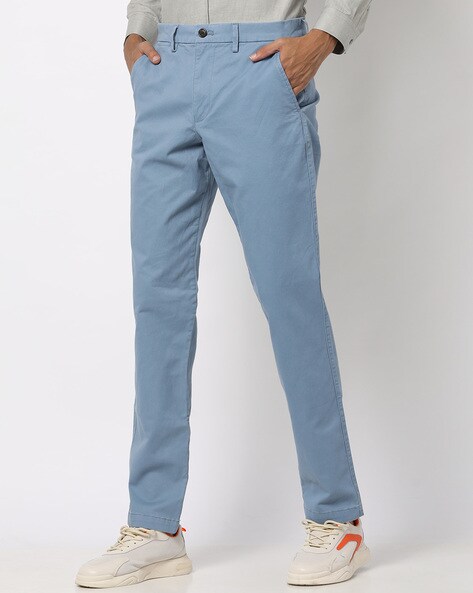 Buy Blue Trousers & Pants for Men by The Indian Garage Co Online | Ajio.com