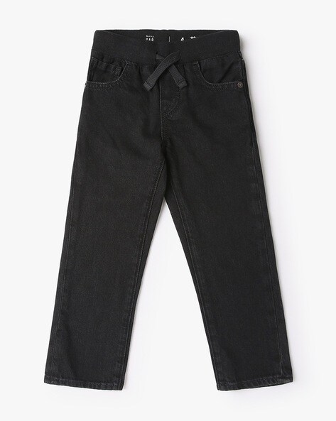 Boys Light-Wash Straight Fit Jeans