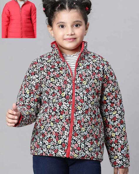 Oxolloxo Girls Reversible Puffer Jacket