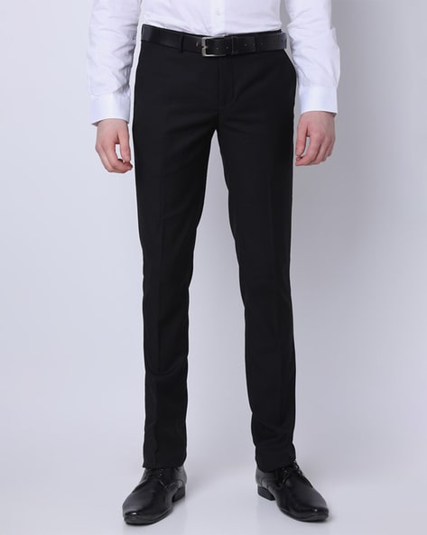 Buy J. HAMPSTEAD Cotton Slim Fit Solid Formal Trouser for Men (Beige, 30)  (J8198B) at Amazon.in