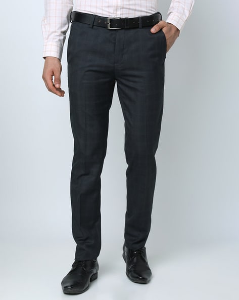 Buy Blue Trousers & Pants for Men by SOLEMIO Online | Ajio.com