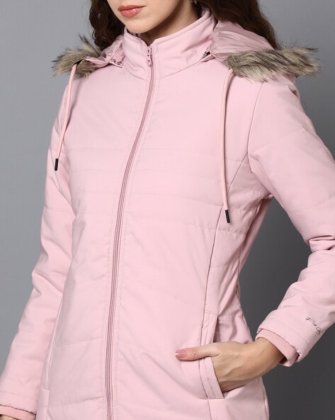 Light pink parka on sale jacket