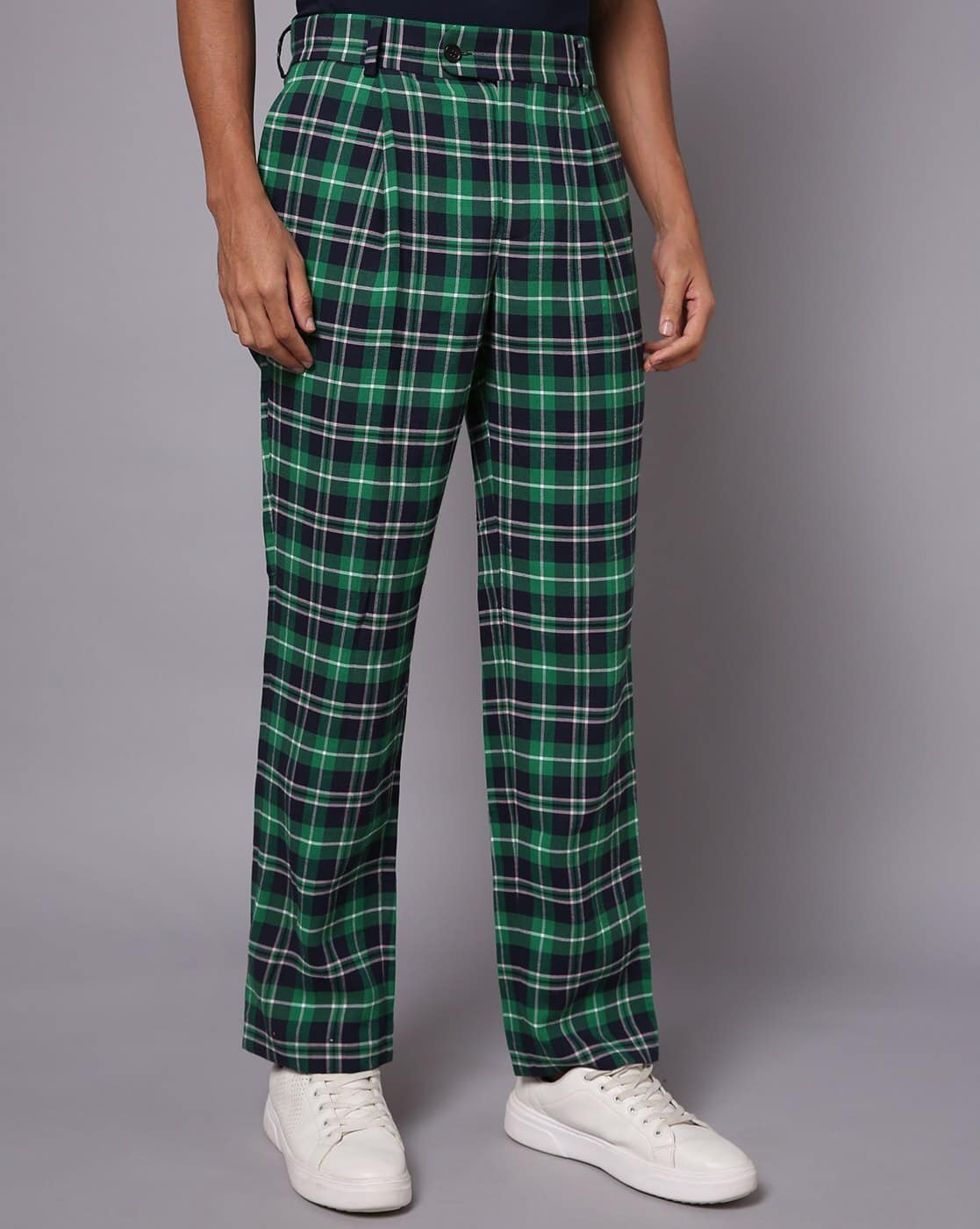 Dark Green Green Tartan Pants Mens ASOS DESIGN Super Skinny Suit
