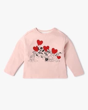 gap kids Girls Mickey Mouse Print Slim Fit Round-Neck T-Shirt-picture-22