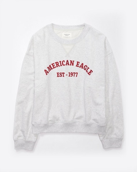 White american eagle sweatshirt sale