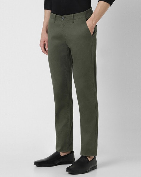 Formal Slim Fit Men Dark Green Trousers - Buy Formal Slim Fit Men Dark  Green Trousers Online at Best Prices in India