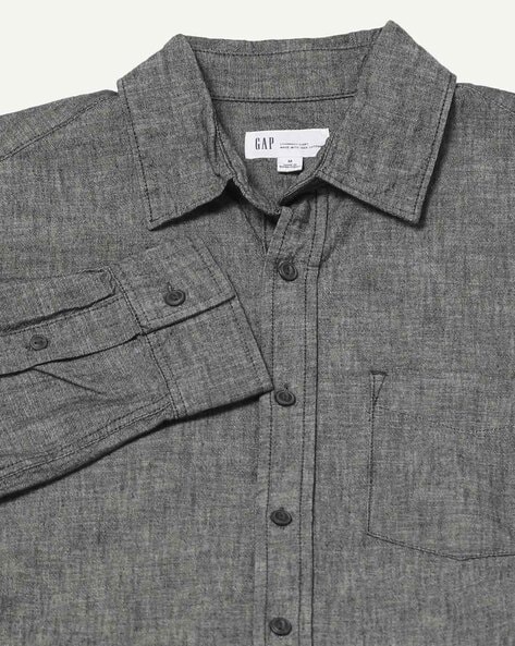 Gap chambray hot sale shirt