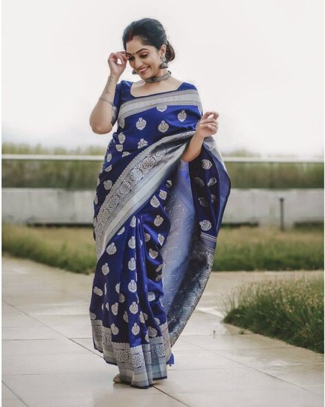 Banarasi Saree in Off White : SEW14246