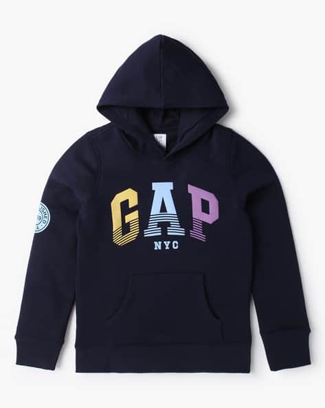 Girls Brand Print Relaxed Fit Hoodie