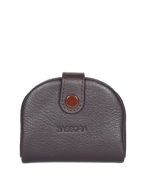 Men's Genuine Leather Zipper Coin Wallet Wowen natural Leather Mini Short  Purse Card Holder Change Purse