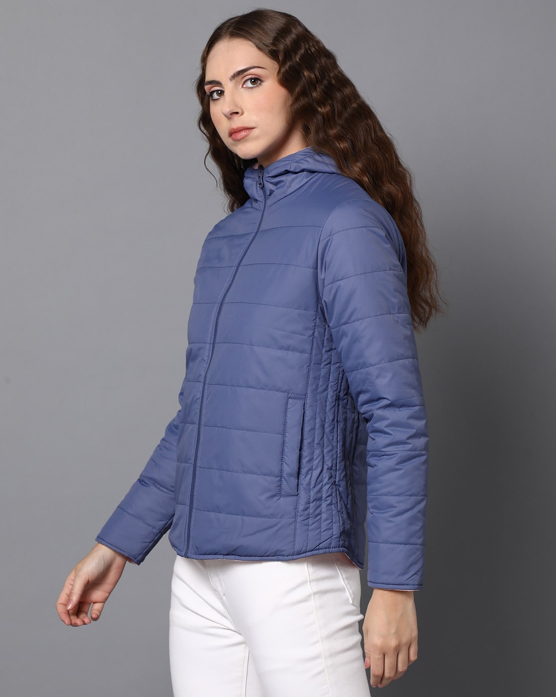 Buy Vero Moda Blue Relaxed Fit Puffer Jacket for Women Online @ Tata CLiQ