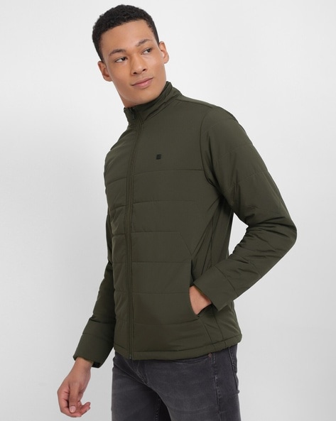 Buy Allen Solly Junior Boys Olive Green Solid Hooded Padded Jacket - Jackets  for Boys 12183956 | Myntra