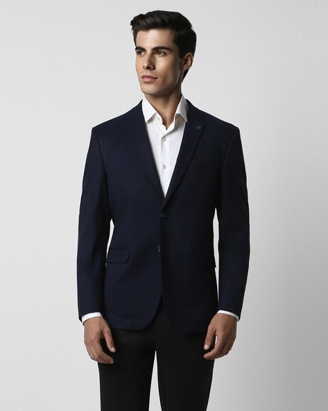 Men Slim Fit Single-Breasted Blazer