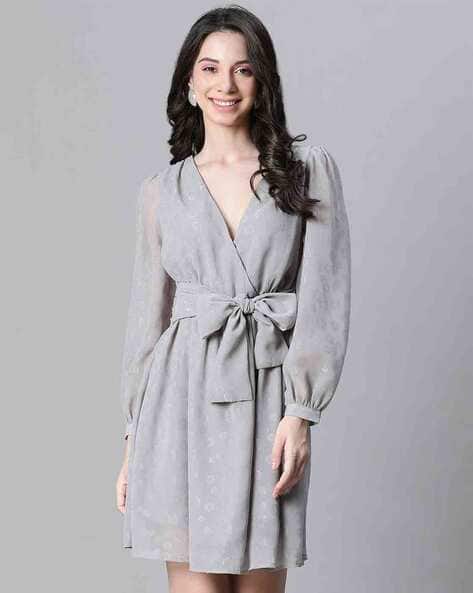 Buy Grey Dresses for Women by Oxolloxo Online