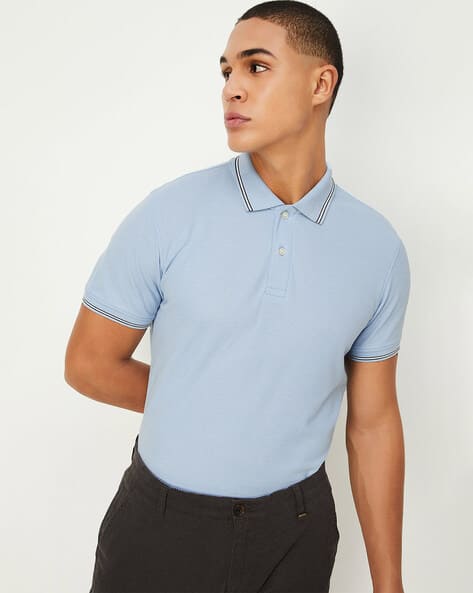 Men Regular Fit Polo T-Shirt