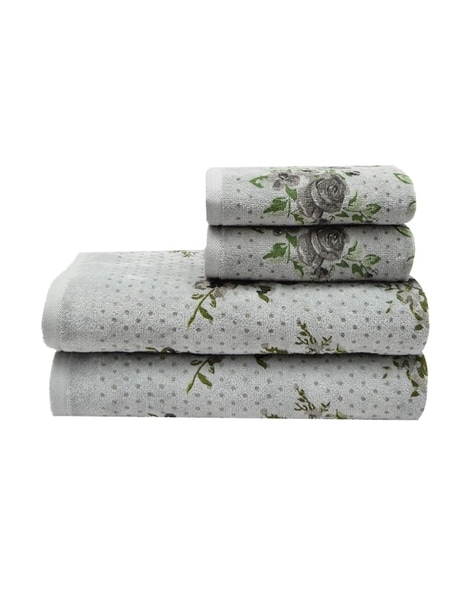 Floral towels deals