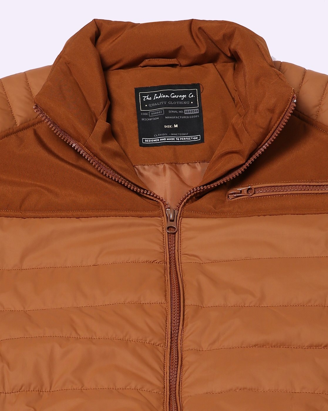 The Indian Garage Co Men Beige & Black Reversible Bomber Jacket - Price  History