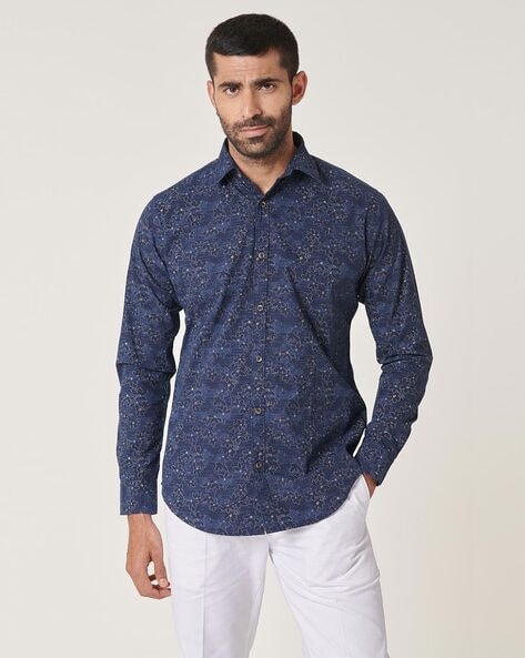 Buy Blue Shirts for Men by Mr Button Online