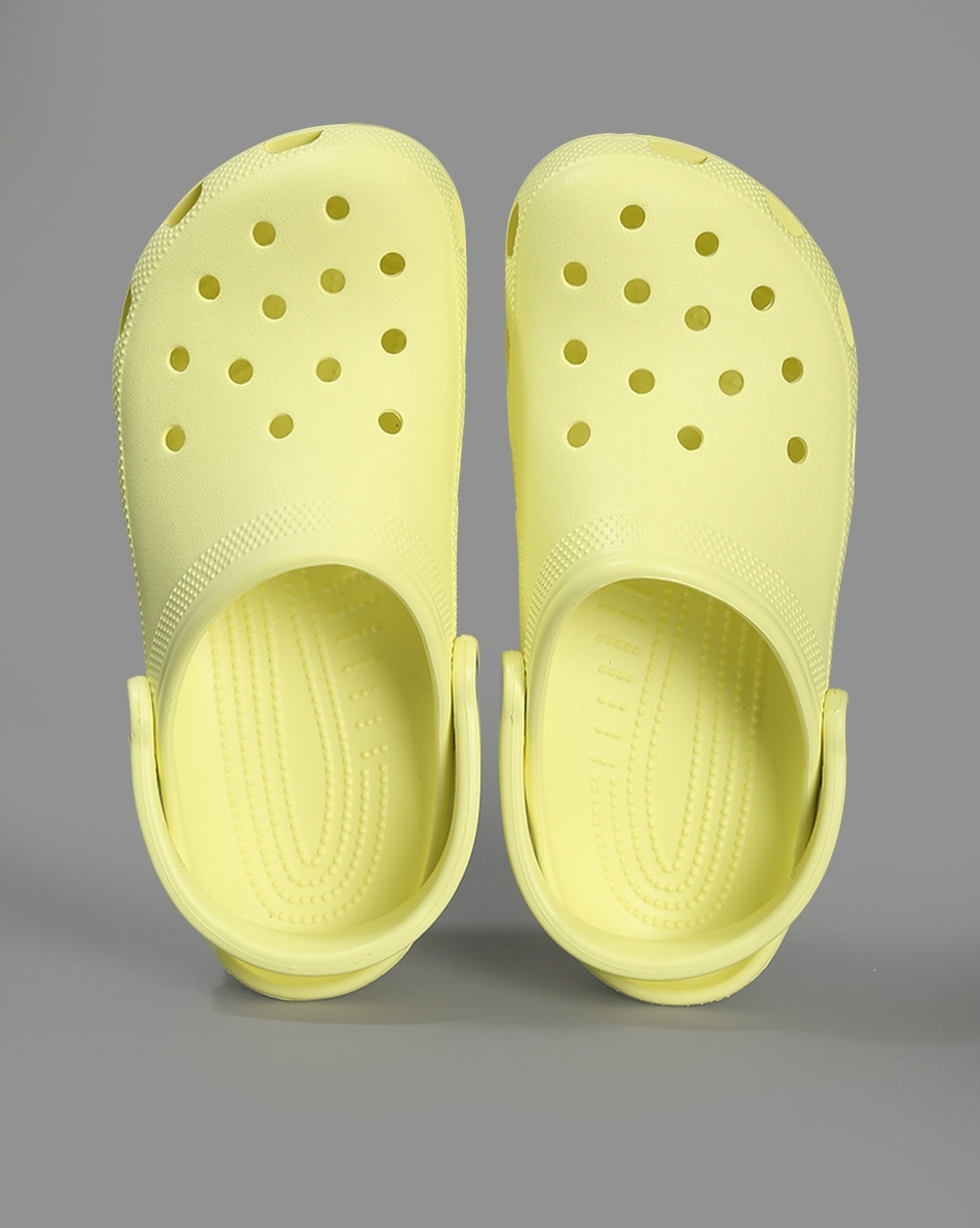 Pastel yellow outlet crocs