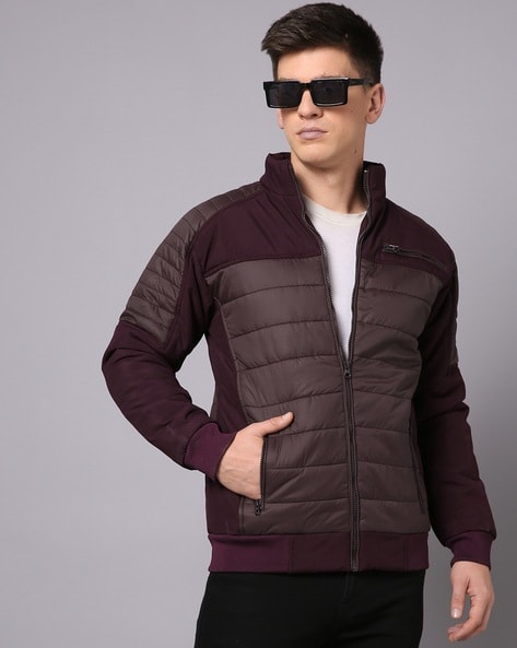 Burgundy mens jackets | boohoo UK