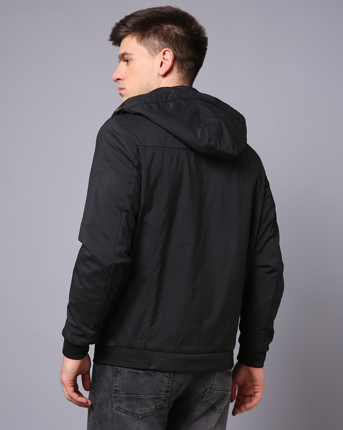 Men's Hooded Bomber Jacket