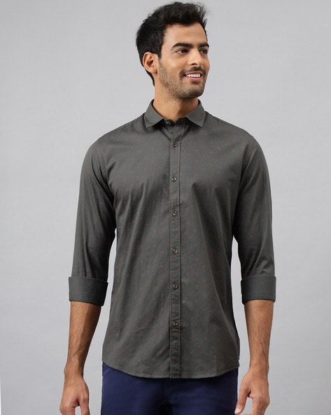 Buy Grey Shirts for Men by Mr Button Online