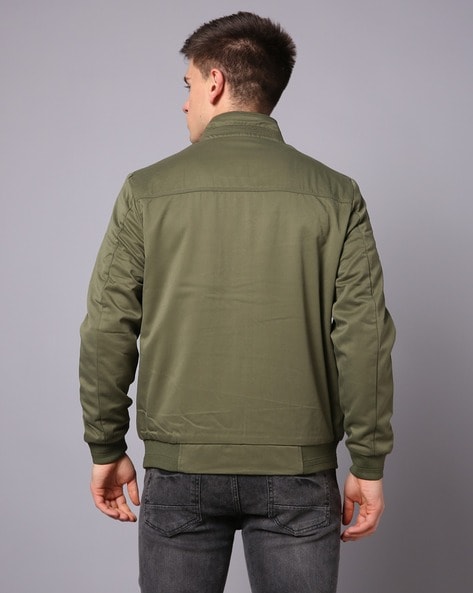 Stylish 21 MEN Military Jacket XL Green Polyester Button Up Zipper Exp –  Parsimony Shoppes