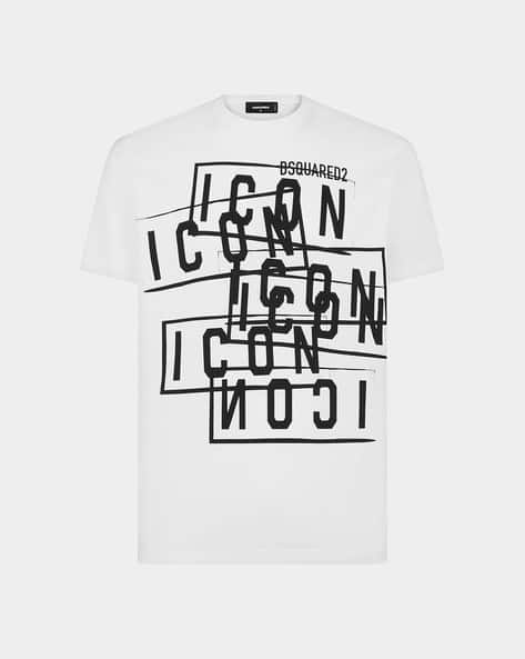 【DSQUARED2】Icon Studded Cotton T-shirt アイコン スタッズ DSQUARED2 Icon Studded T-shirt | Black | FARFETCH