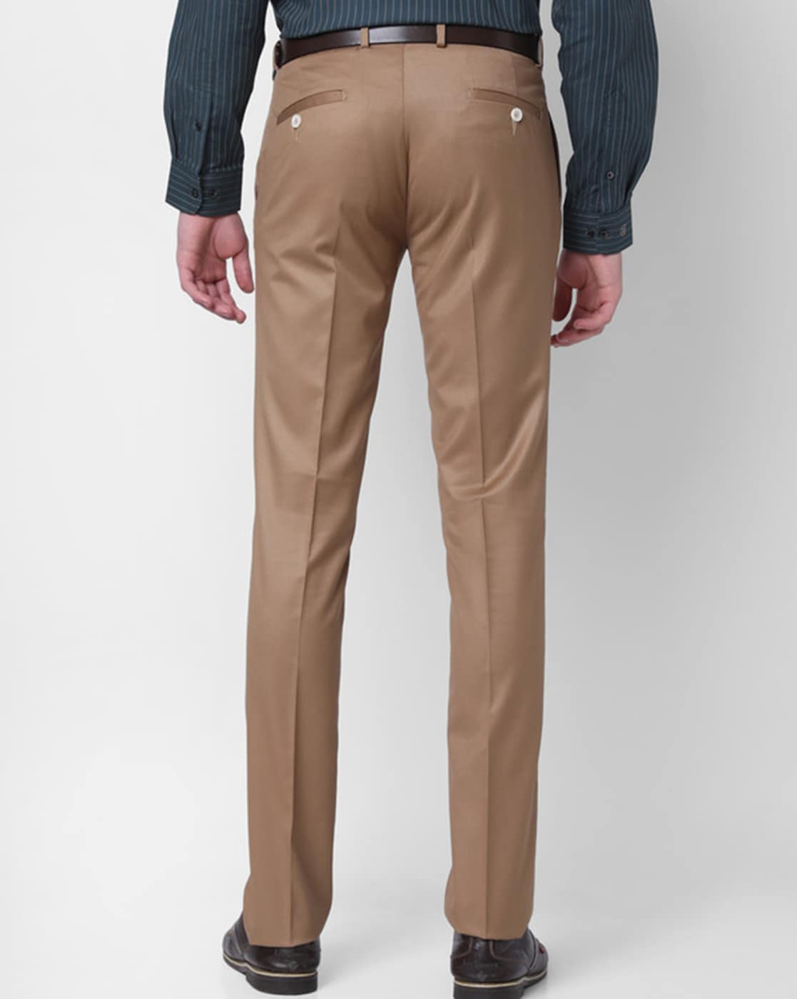 Brown Sebastian flat-front wool suit trousers | Gabriela Hearst | MATCHES UK