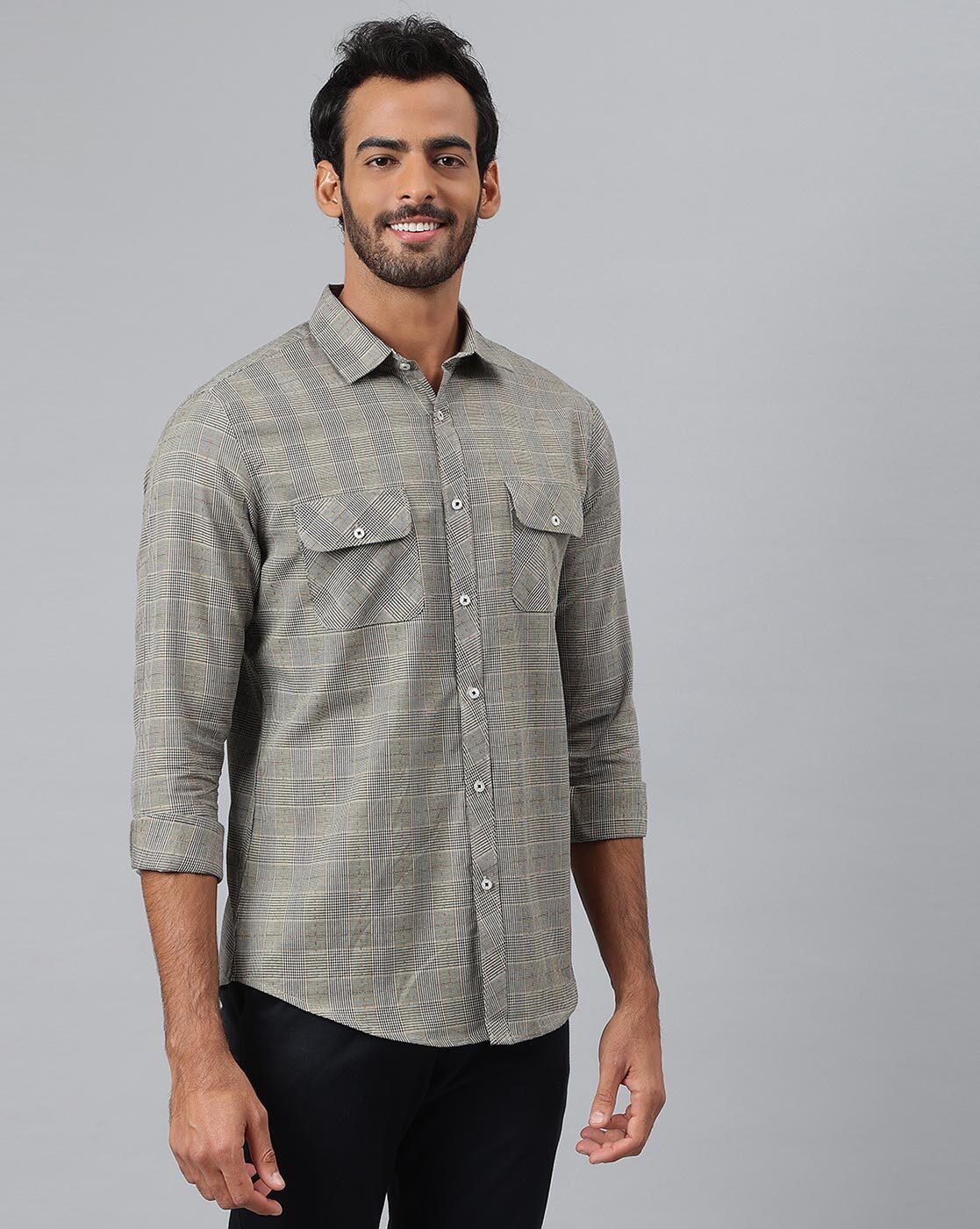 Buy Grey Shirts for Men by Mr Button Online