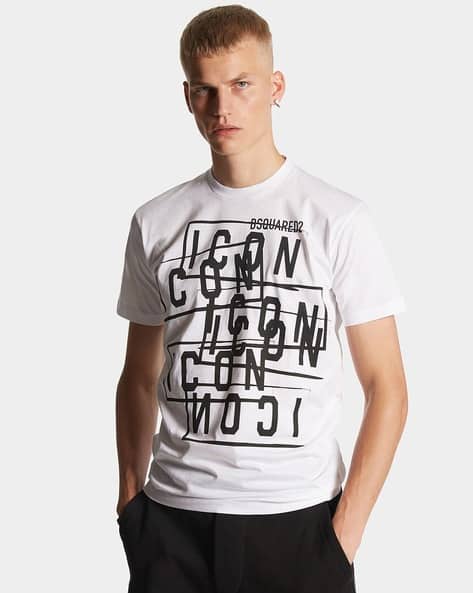 【送料&関税込】Dsquared2 Logo-stamp Crewneck T-shirt luxury-men-dsquared2-used-