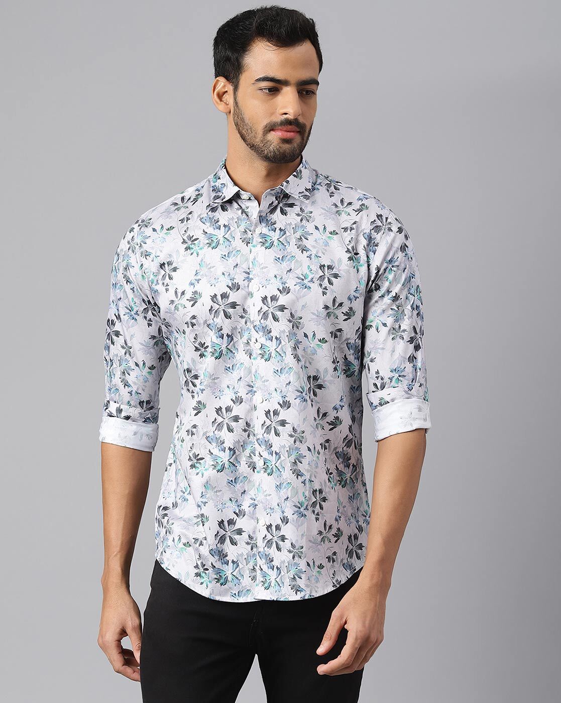 Buy Grey Shirts for Men by Mr Button Online