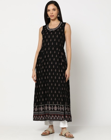 Buy Black Kurtas for Women by DHUNI BY AVAASA Online | Ajio.com