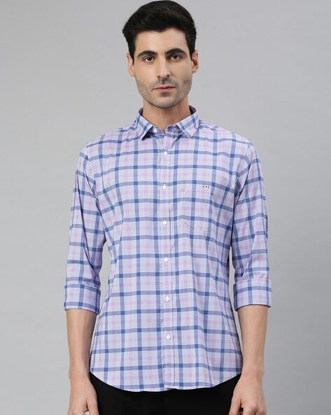 Buy Blue Shirts for Men by Mr Button Online