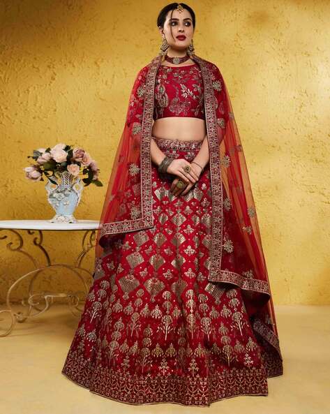 Buy Red Lehenga Choli online-Karagiri